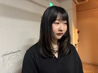 セミロング カラー 🩵tokute SEIRA🩵のヘアスタイル