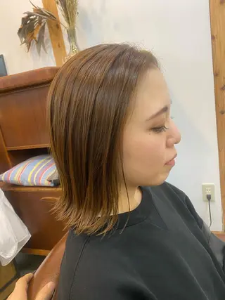 ミディアム カラー パーマ ヘアアレンジ メンズ キッズ Forest. -髪質改善-のヘアスタイル