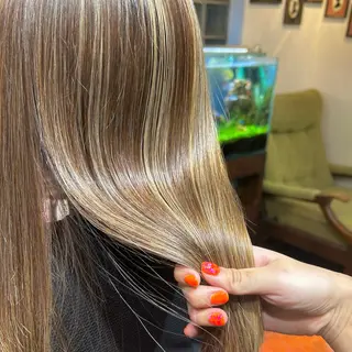 ロング カラー BRITS 渡辺 菜々子のヘアスタイル