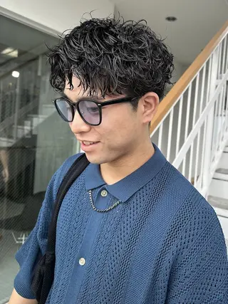 パーマ メンズ メンズカット/パーマ Tomomi💙のヘアスタイル