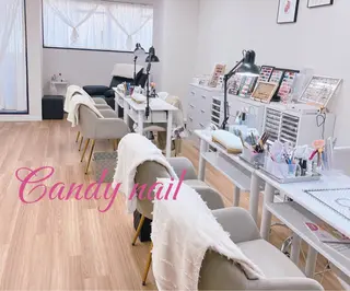 ネイル candy nail 韓国風ワンホンネイルのネイルデザイン
