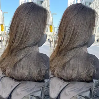 ロング カラー 色気グレージュ 🤍kosuke🤍のヘアスタイル