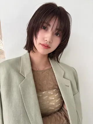 ショート メンズカット ワンカラー🫧のヘアスタイル