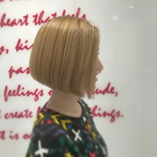 ショート カラー パーマ 藤井 廉のヘアスタイル