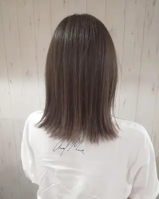 ミディアム カラー 西川 敏夫のヘアスタイル