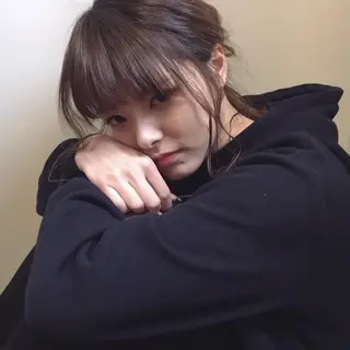 セミロング カラー ヘアアレンジ 上川 美幸のヘアスタイル