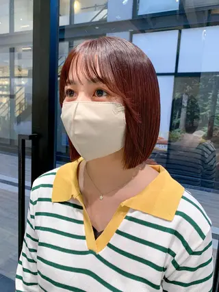 ショート カラー ヘアアレンジ yuka .のヘアスタイル