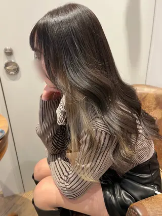 ロング カラー 中津/梅田/赤み消し /髪質改善/愛芽のヘアスタイル