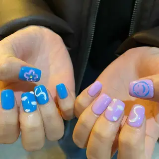 カラー ネイル scre as Etelのネイルデザイン