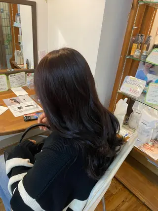 ロング カラー ヘアアレンジ メンズ特化 エシカル　松原大将のヘアスタイル