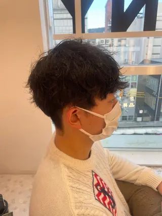 メンズ ボブ/透明感カラー /nicoのヘアスタイル