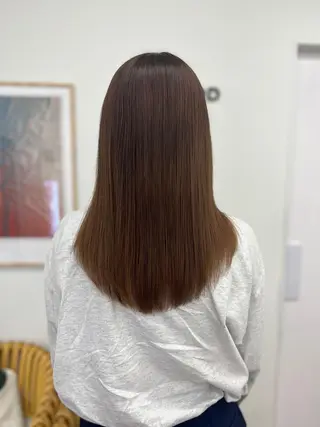 セミロング ✨ブリーチ/顔周り レイヤー¦YUKA✨のヘアスタイル