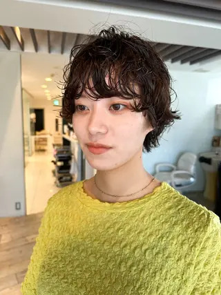 ショート パーマ driP. by HAVANA所属・パーマ / ボブ /ショート 谷口 陸のヘアスタイル