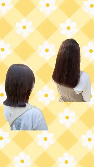 セミロング 🌼Yumeka🌼 カラー/ヘアアレンジのヘアスタイル