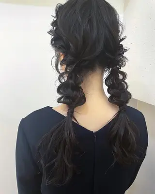 ロング ボブ ブリーチ/miinaのヘアスタイル