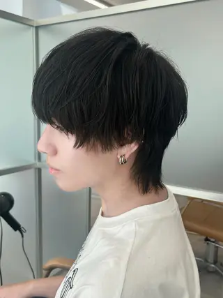 ミディアム Zinaメンズ特化 YUZUKIのヘアスタイル