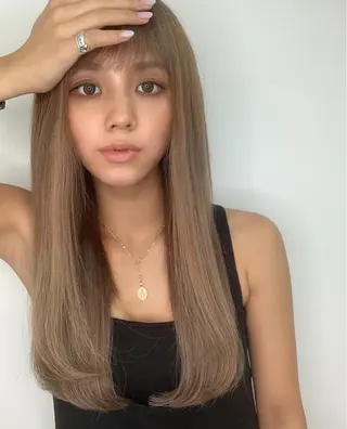 ロング カラー 美髪矯正　髪質改善 羽田セイゴーのヘアスタイル