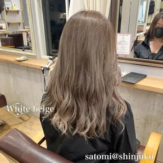 ロング 淡色ふんわりhair 新宿satomiのヘアスタイル