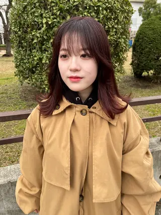 ミディアム fubuki🪷 似合わせカットカラーのヘアスタイル