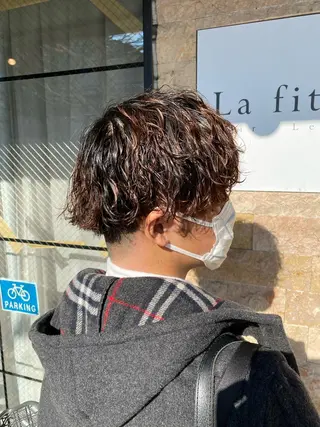 パーマ メンズ La fith hair leaf所属・syuyama shinichiのヘアスタイル