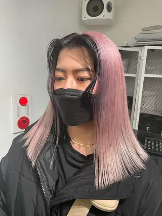 セミロング カラー メンズカット/ スパイキーショートのヘアスタイル