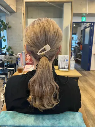 セミロング ヘアアレンジ 【lyann表参道】 大内優衣のヘアスタイル