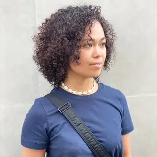 ミディアム パーマ ヘアアレンジ メンズ キッズ ネイル マツエク・マツパ 中元 淳のヘアスタイル