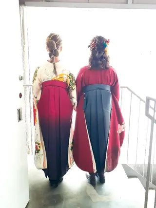 ロング ヘアアレンジ Hair&Make Delight*のヘアスタイル