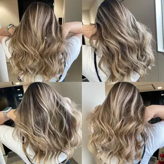 ロング カラー ヘアアレンジ 松井那津子 /ハイライトブリーチのヘアスタイル