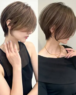 ショート 艶髪ハイトーン 💎凜太郎💎のヘアスタイル