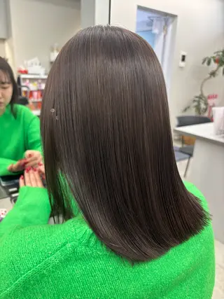 ミディアム カラー 艶感×抜け感hair /ReLit 正源のヘアスタイル