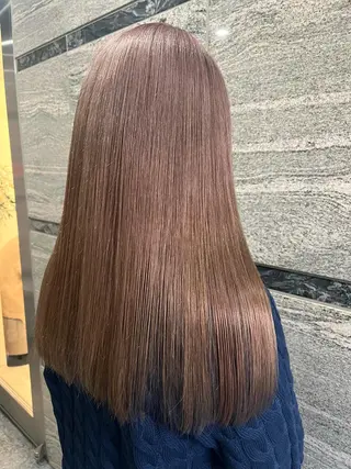 セミロング aoi ♡グレージュ ・ベージュカラーのヘアスタイル