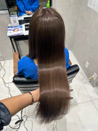 カラー 透明感カラー💙 束感まつげ🪼海月のヘアスタイル