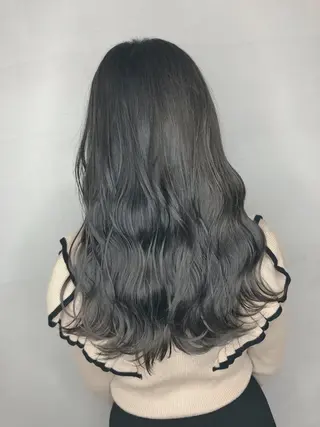 セミロング カラー 山崎 俊介のヘアスタイル