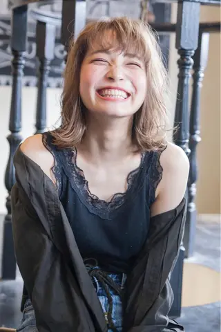 ミディアム カラー hao所属・西山 頌太のヘアスタイル