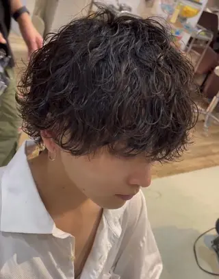 パーマ メンズ 【F.O.F】大野航 似合わせカットカラーのヘアスタイル