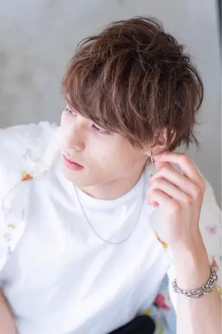 パーマ メンズ グレージュカラー🤎 mai🤎のヘアスタイル