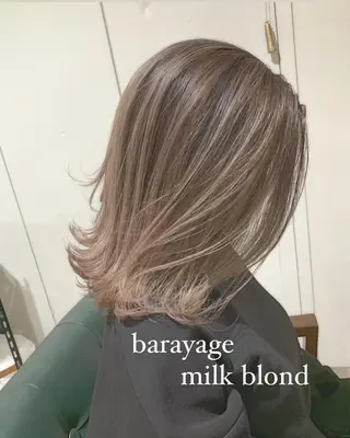 ミディアム カラー 韓国風/顔周りカット /髪質改善RYOTAのヘアスタイル