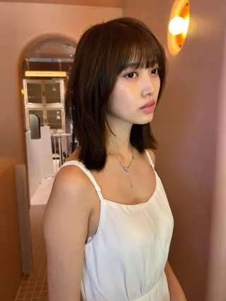 ミディアム カラー 渋谷/駅近/徒歩4分 /生田レイのヘアスタイル