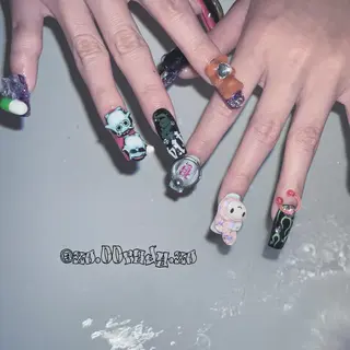 ロング ネイル ⛓Miyu ⛓のネイルデザイン