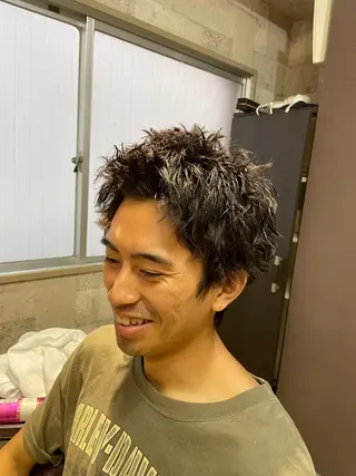 ショート パーマ メンズ 🌟秋葉原🌟 松永勝之のヘアスタイル