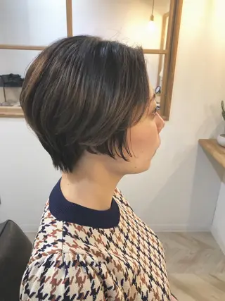 ショート PACE所属・ayumi ／透明感カラーのヘアスタイル