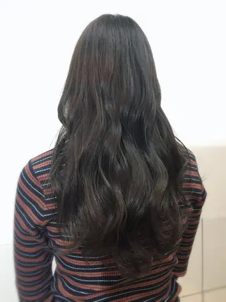 ロング カラー パーマ 菅野 美咲のヘアスタイル