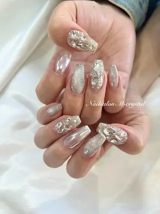 セミロング Nailsalon M-crystalのネイルデザイン