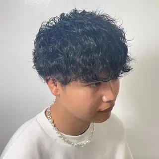ミディアム パーマ メンズ 【柏メンズパーマ職人 】店長 KAZUMAのヘアスタイル