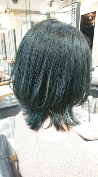 ミディアム カラー ACROあべの店所属・艶カラー/インナー /グラデ/大西小百合のヘアスタイル