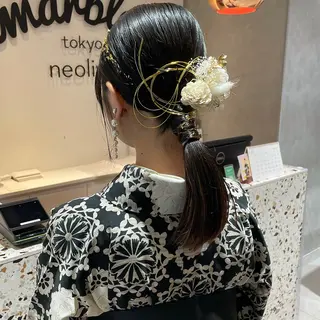 ヘアアレンジ yumemiレイヤー ✴︎ 透明感カラーのヘアスタイル