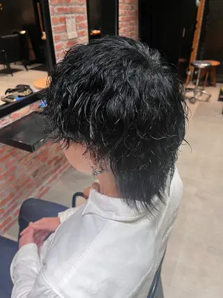 パーマ メンズ 田中 美月のヘアスタイル