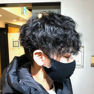 パーマ メンズ カット✂️カラー🌈 はお任せ✨　芳賀　要のヘアスタイル