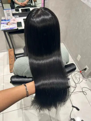 カラー 透明感カラー💙 束感まつげ🪼海月のヘアスタイル